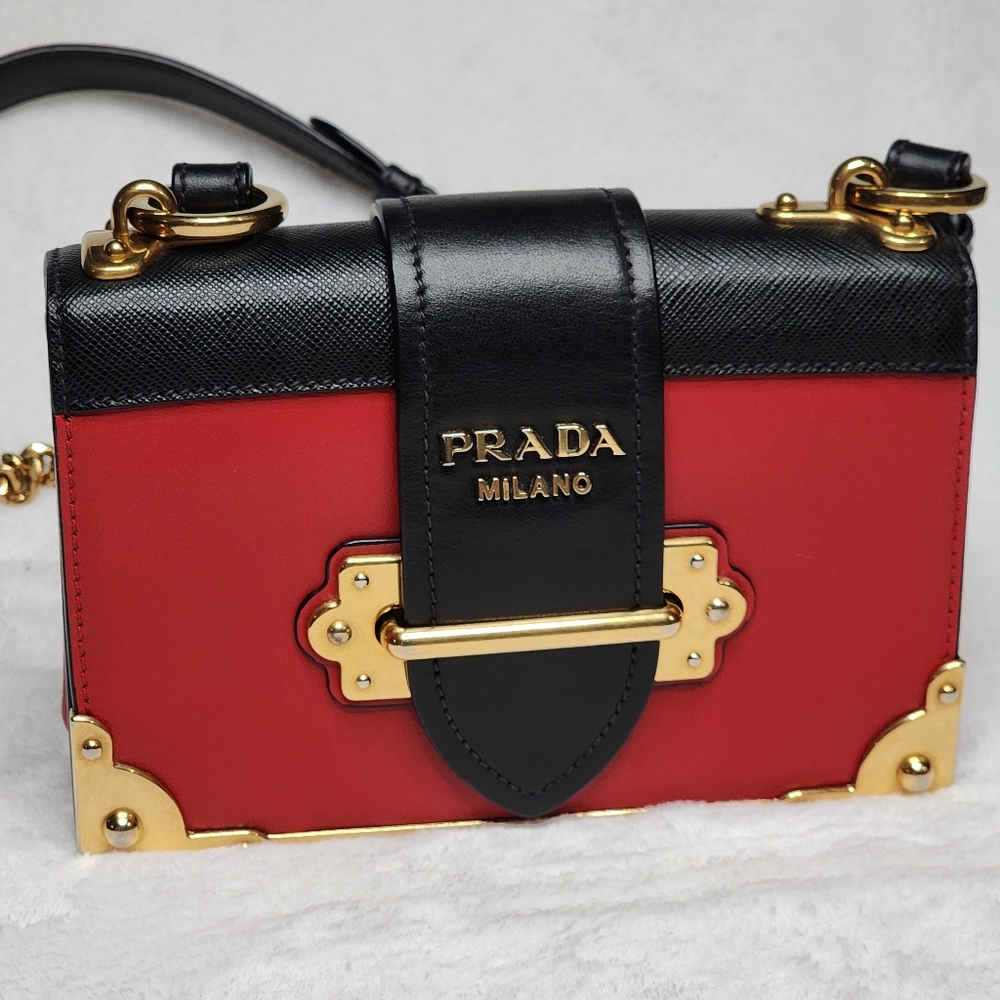 Authentic Prada Cahier chain sling
